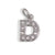 Stainless Steel 26 English Beaded Letter-Printing Eardrops Diy Handmade Pendant Necklace Accessories