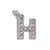 Stainless Steel 26 English Beaded Letter-Printing Eardrops Diy Handmade Pendant Necklace Accessories