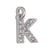 Stainless Steel 26 English Beaded Letter-Printing Eardrops Diy Handmade Pendant Necklace Accessories