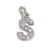 Stainless Steel 26 English Beaded Letter-Printing Eardrops Diy Handmade Pendant Necklace Accessories