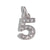 Stainless Steel 26 English Beaded Letter-Printing Eardrops Diy Handmade Pendant Necklace Accessories