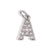 Stainless Steel 26 English Beaded Letter-Printing Eardrops Diy Handmade Pendant Necklace Accessories