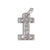 Stainless Steel 26 English Beaded Letter-Printing Eardrops Diy Handmade Pendant Necklace Accessories
