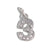Stainless Steel 26 English Beaded Letter-Printing Eardrops Diy Handmade Pendant Necklace Accessories
