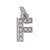 Stainless Steel 26 English Beaded Letter-Printing Eardrops Diy Handmade Pendant Necklace Accessories