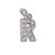 Stainless Steel 26 English Beaded Letter-Printing Eardrops Diy Handmade Pendant Necklace Accessories