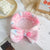 Leopard Stripe Bow Hair Band Women'S Face Washing Sports Hair Band Coral Fleece Hair Accessories