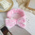 Leopard Stripe Bow Hair Band Women'S Face Washing Sports Hair Band Coral Fleece Hair Accessories