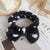 Leopard Stripe Bow Hair Band Women'S Face Washing Sports Hair Band Coral Fleece Hair Accessories