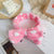 Leopard Stripe Bow Hair Band Women'S Face Washing Sports Hair Band Coral Fleece Hair Accessories