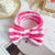 Leopard Stripe Bow Hair Band Women'S Face Washing Sports Hair Band Coral Fleece Hair Accessories