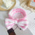 Leopard Stripe Bow Hair Band Women'S Face Washing Sports Hair Band Coral Fleece Hair Accessories