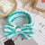 Leopard Stripe Bow Hair Band Women'S Face Washing Sports Hair Band Coral Fleece Hair Accessories