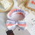 Leopard Stripe Bow Hair Band Women'S Face Washing Sports Hair Band Coral Fleece Hair Accessories