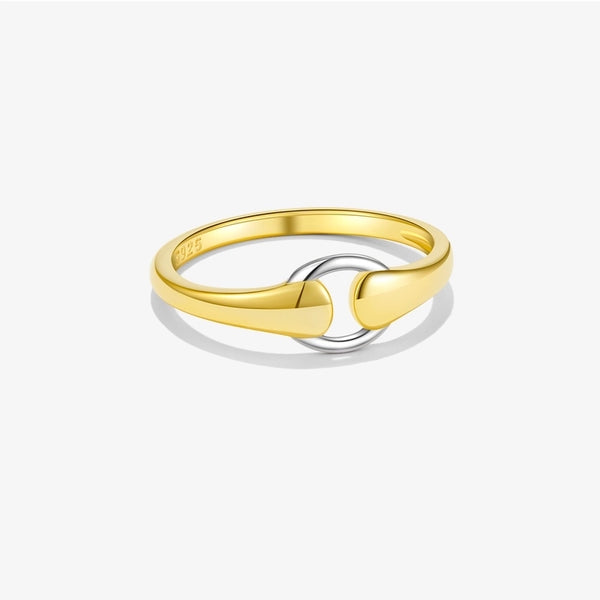 18K Gold Plated White Gold Plated 925 Sterling Silver Zircon Solid Color Rings