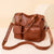 Women'S Pu Leather Solid Color Streetwear Square Zipper Handbag Crossbody Bag