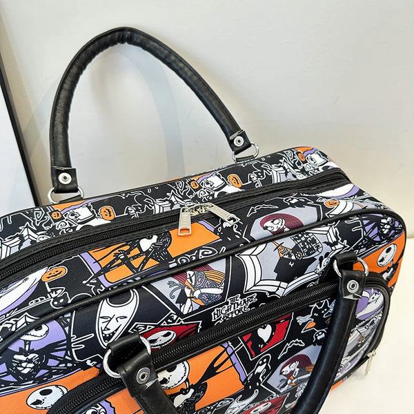 Women'S Nylon Printing Vintage Style Classic Style Square Zipper Handbag Crossbody Bag