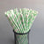 100 Pieces Birthday Fashion Stripe Paper Straw 1 Piece