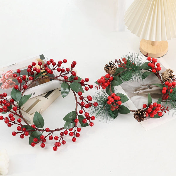 Artificial Red Fruit Garland Christmas Decoration Supplies Pine Grass Garland Shooting Landscape New Year Decoration Christmas Garland