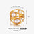 Vintage Style Lines 304 Stainless Steel Artificial Pearls 18K Gold Plated Plating Stainless Steel Rings