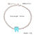 Ins European And American New Colorful Cute Tooth Shape Titanium Steel Bracelet Niche Design Personality All-Match 18K Bracelet