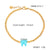 Ins European And American New Colorful Cute Tooth Shape Titanium Steel Bracelet Niche Design Personality All-Match 18K Bracelet