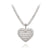 Copper 18K Gold Plated Imitation Gold  K Gold Plated Inlay Heart Shape Zircon Copper Jewelry Sets