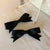 French Satin Bow Barrettes Women'S High-Grade Elegant Back Head Duckbill Clip Hairpin Double Hair Accessory For Ponytail Headdress