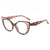 New Fashion Retro Cat Eye Personality Entry Lux Tr Anti-Blue Ray Plain Glasses Internet Celebrity Same Glasses Rim