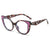 New Fashion Retro Cat Eye Personality Entry Lux Tr Anti-Blue Ray Plain Glasses Internet Celebrity Same Glasses Rim