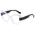 New Fashion Color Contrast Cat'S Eye Plain Glasses Personality Simple Casual Plain Face Anti-Blue Light Spectacle Frame