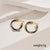 1 Pair Minimalist C Shape Twist 201 Stainless Steel Ear Studs