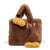 Fur Bag Portable Women'S Bag Large Capacity Cute Cartoon Big Goose Chain Shoulder Messenger Bag