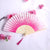 3 Pieces Ancient Style Folding Fan Female Classical Tassel Silk Fan Chinese Style Small Fan Portable Dance Craft National Fashion Fan Student Fan