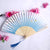 3 Pieces Ancient Style Folding Fan Female Classical Tassel Silk Fan Chinese Style Small Fan Portable Dance Craft National Fashion Fan Student Fan