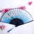 3 Pieces Ancient Style Folding Fan Female Classical Tassel Silk Fan Chinese Style Small Fan Portable Dance Craft National Fashion Fan Student Fan