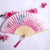 3 Pieces Ancient Style Folding Fan Female Classical Tassel Silk Fan Chinese Style Small Fan Portable Dance Craft National Fashion Fan Student Fan