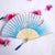 3 Pieces Ancient Style Folding Fan Female Classical Tassel Silk Fan Chinese Style Small Fan Portable Dance Craft National Fashion Fan Student Fan