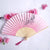3 Pieces Ancient Style Folding Fan Female Classical Tassel Silk Fan Chinese Style Small Fan Portable Dance Craft National Fashion Fan Student Fan