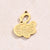 1 Piece 10X9Mm 16X13Mm 22X13Mm Hole 1~1.9Mm 304 Stainless Steel 18K Gold Plated Swan Footprint Snake Polished Jewelry Accessories Pendant
