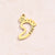 1 Piece 10X9Mm 16X13Mm 22X13Mm Hole 1~1.9Mm 304 Stainless Steel 18K Gold Plated Swan Footprint Snake Polished Jewelry Accessories Pendant