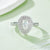 1 Piece 925 Sterling Silver Rhodium Plated Pear-Cut Vvs1-Vvs2 Lab-Grown Diamond Ngic Long-Lasting Plated