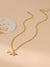Marine Style Cool Style Shark 304 Stainless Steel 18K Gold Plated Pendant Necklace