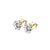 1 Pair Minimalist Round Square 304 Stainless Steel 18K Gold Plated Ear Studs