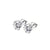 1 Pair Minimalist Round Square 304 Stainless Steel 18K Gold Plated Ear Studs