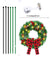 Special For Christmas Car Wreath With Lights Wreath Pvc28Cm Christmas Decorations Pendant