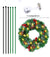 Special For Christmas Car Wreath With Lights Wreath Pvc28Cm Christmas Decorations Pendant