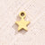 1 Piece 13X7Mm 14X6Mm 7X5.5Mm Hole 1~1.9Mm 304 Stainless Steel 18K Gold Plated Pentagram Heart Shape Key Polished Jewelry Accessories Pendant