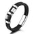 Multi-Layer Leather Double-Layer Woven Leather Bracelet Stainless Steel Magnet Buckle Bracelet Creative Punk Men'S Leather Bracelet