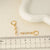 1 Pair Retro Minimalist Geometric Water Droplets Snowflake Inlay Copper Alloy Brass Zircon 18K Gold Plated Drop Earrings